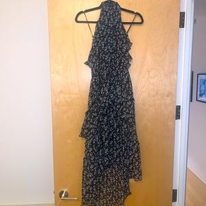 Tiered High to Low Maxi Dress, Medium!